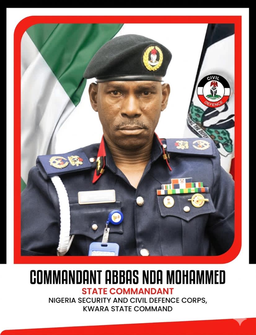 Abba Nda Moham Becomes New Kwara NSCDC Commandant