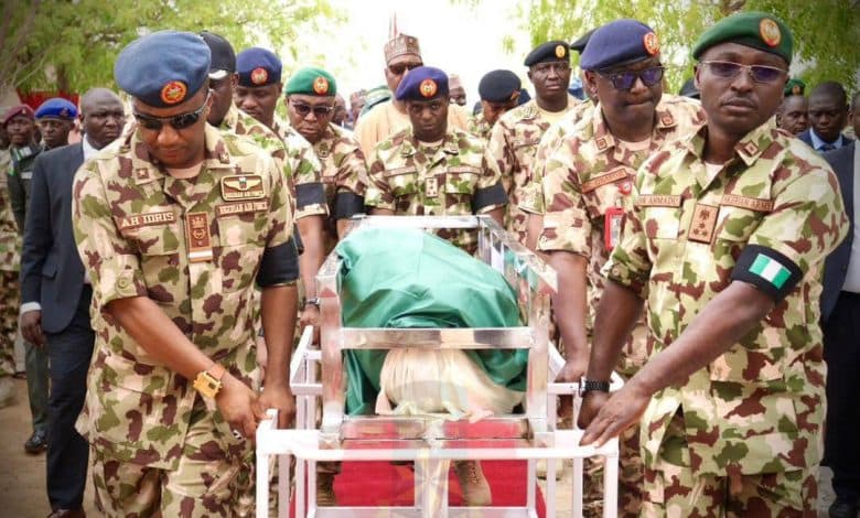 Military Honors Brigadier General Omo Braimo in Burial