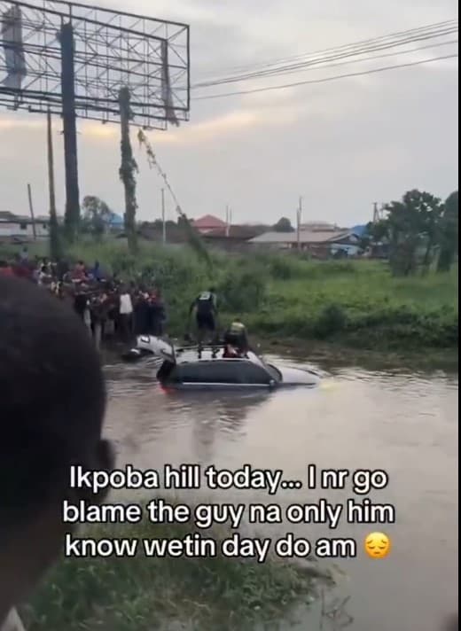 Car Plunges into Ikpoba Hill River, Edo State