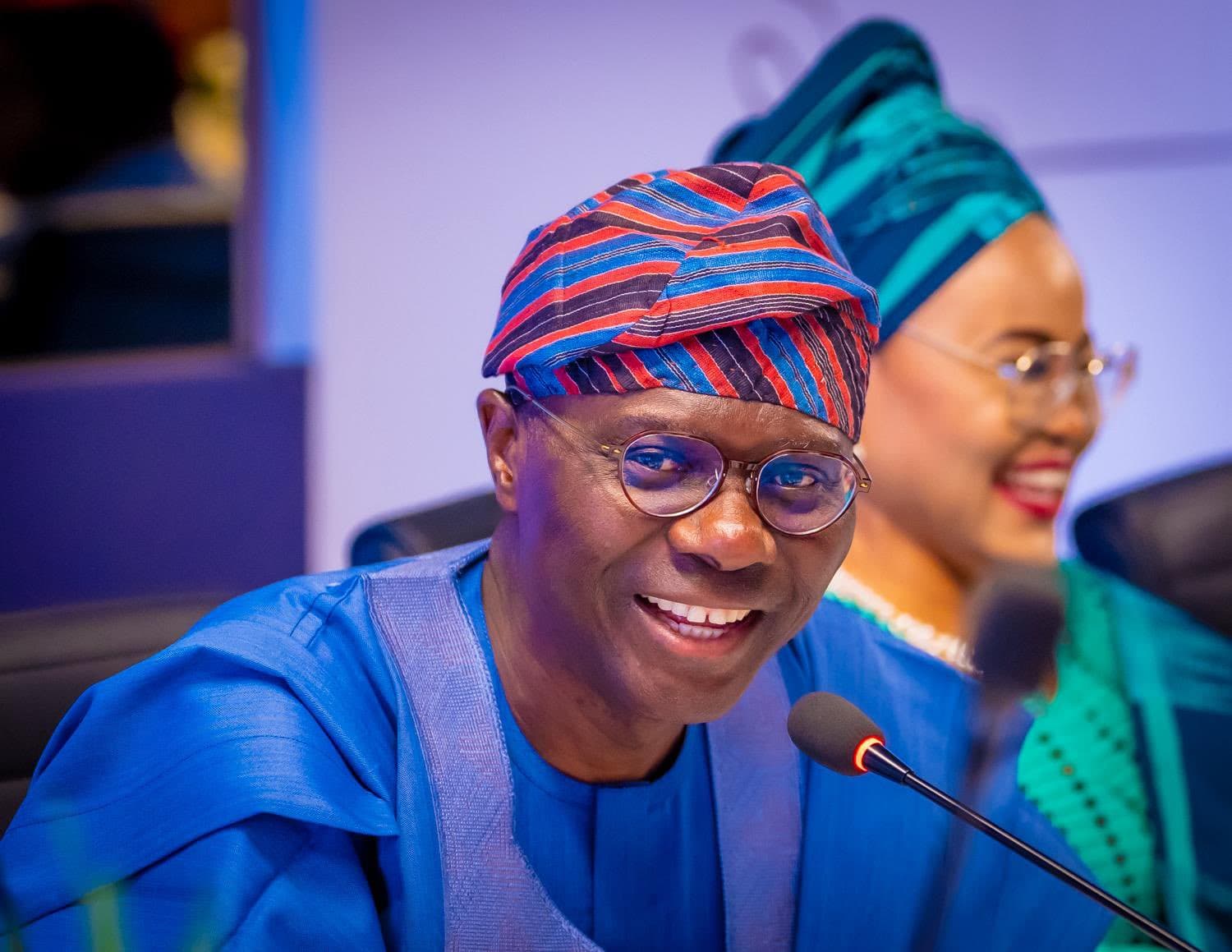 Sanwo-Olu Celebrates Busura Alebiosu's 90th Birthday