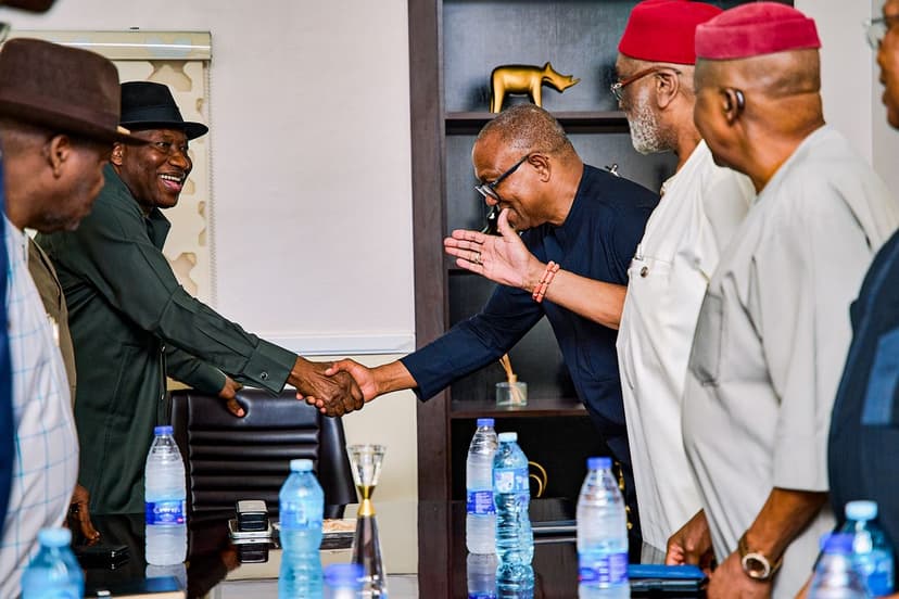 Obi and Jonathan Discuss Nigeria's Future Ahead of 2027 Elections