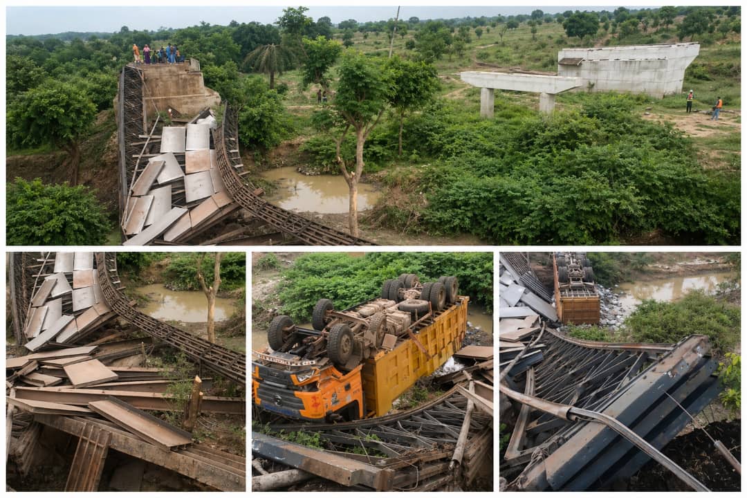 Moro Bridge Collapse Disrupts Movement in Oyo State
